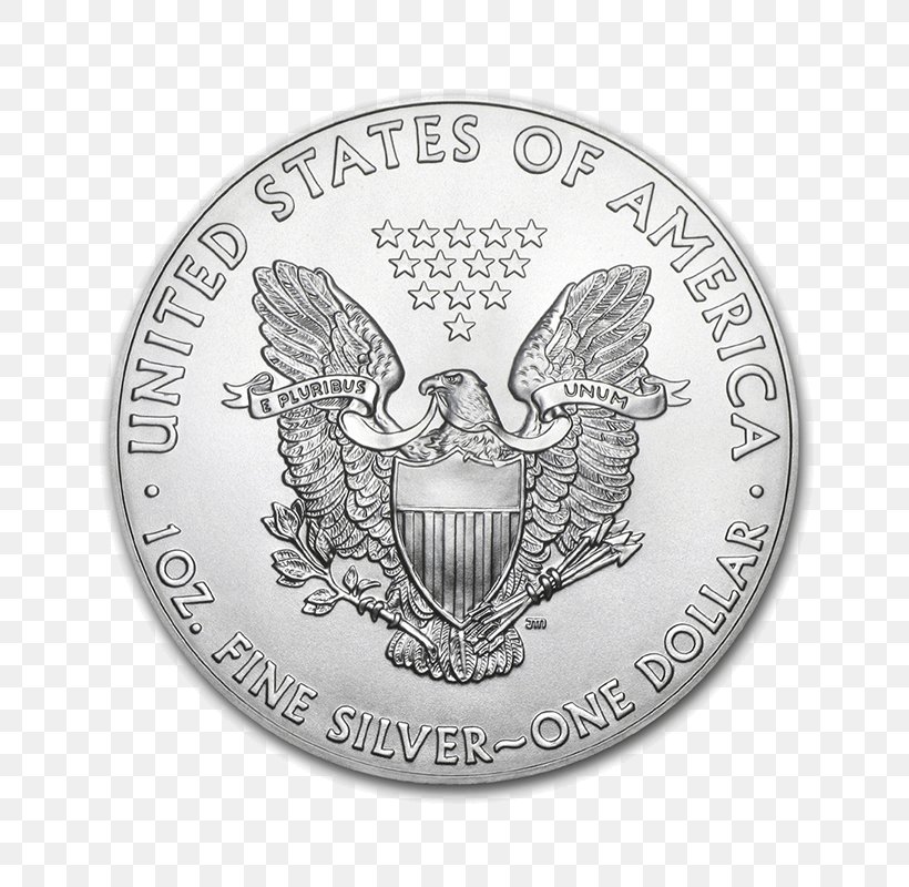 American Silver Eagle Bullion Coin Silver Coin, PNG, 800x800px, American Silver Eagle, Bullion, Bullion Coin, Coin, Currency Download Free