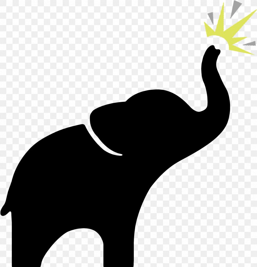 Asian Elephant Room Decal Clip Art, PNG, 2351x2443px, Elephant, African Elephant, Asian Elephant, Black, Black And White Download Free