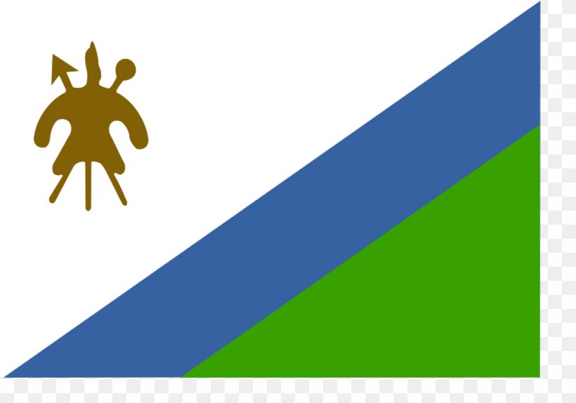 Flag Of Lesotho Clip Art National Flag, PNG, 1024x717px, Lesotho, Brand, Diagram, Flag, Flag Of Lesotho Download Free
