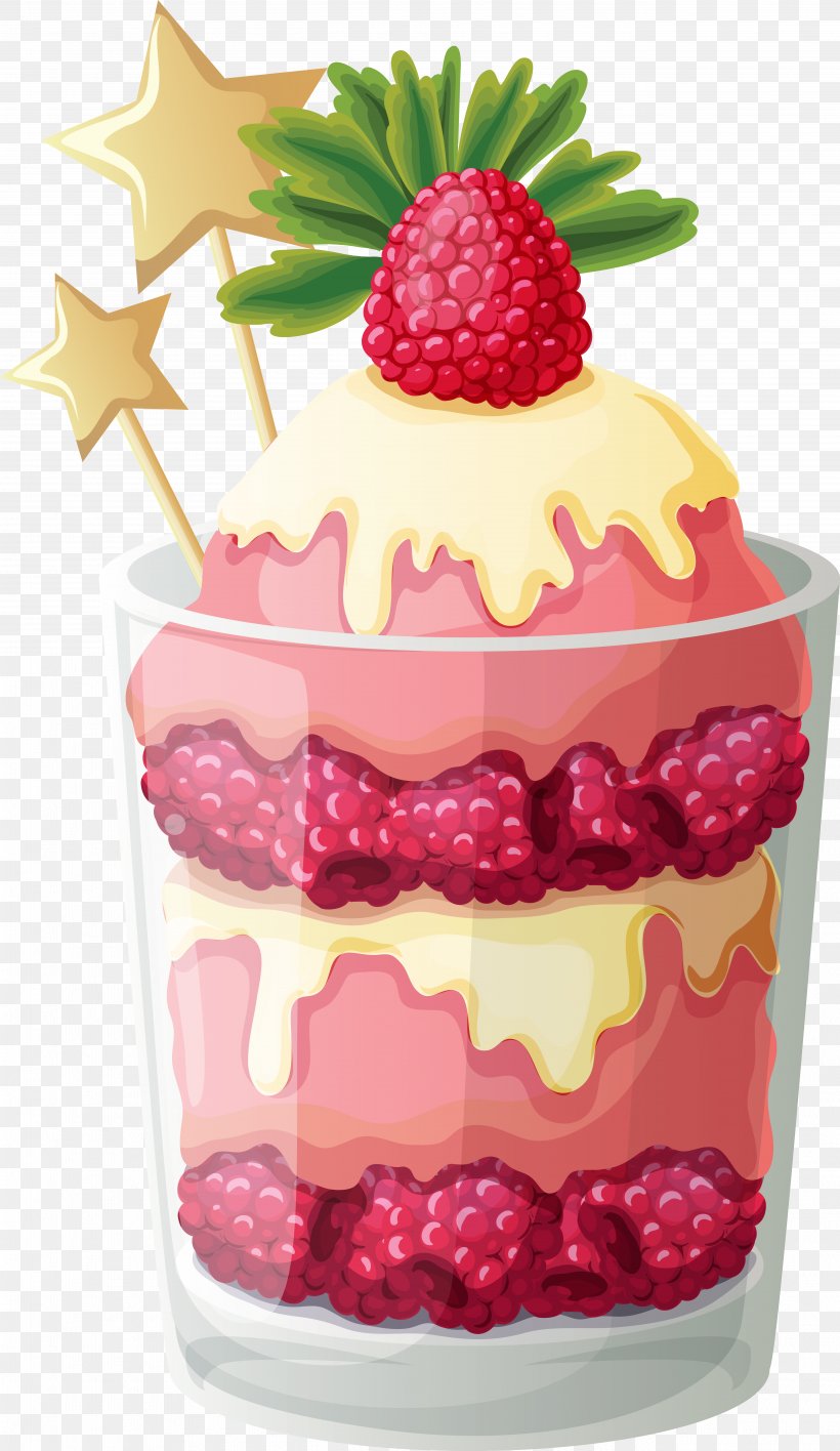 Ice Cream Clip Art Parfait Dessert Cupcake, PNG, 5265x9095px, Ice Cream, Baked Goods, Baking Cup, Berry, Cream Download Free
