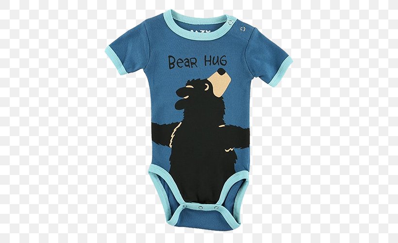 T-shirt Bear Hug Nightshirt, PNG, 500x500px, Tshirt, Aqua, Baby Toddler Onepieces, Bear, Bear Hug Download Free