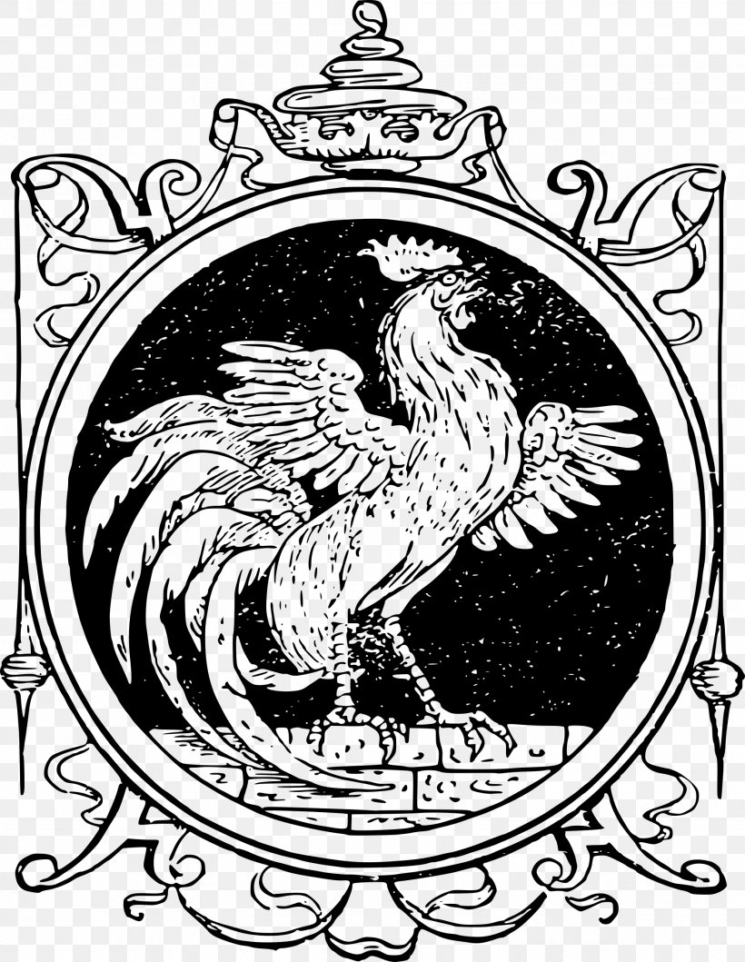 British Library Rooster, PNG, 1858x2400px, British Library, Art, Artwork, Bird, Black And White Download Free