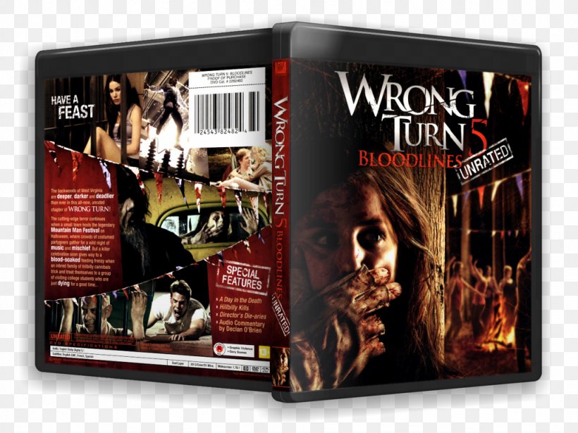 Kaleen Blu-ray Disc Wrong Turn Film Series Hollywood, PNG, 1024x768px, Bluray Disc, Brand, Dvd, Film, Hollywood Download Free