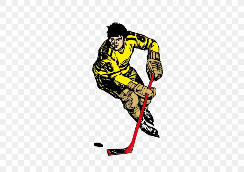 Sports Equipment Team Sport Illustration, PNG, 842x596px, Sport, Hockey, Illustration, Personal Protective Equipment, Player Download Free