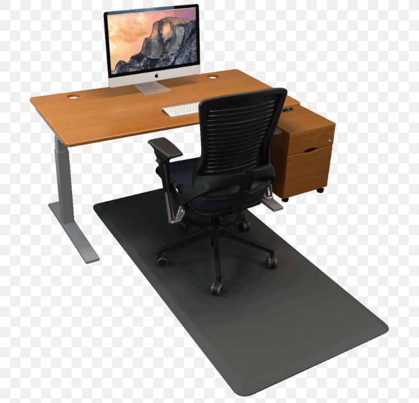 Standing Desk Table Mat Chair Png 717x789px Desk Chair