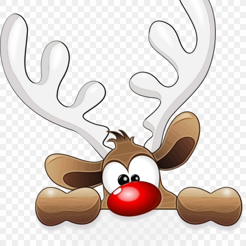 Christmas Day, PNG, 1024x1024px, Watercolor, Antler, Cartoon, Christmas Day, Christmas Decoration Download Free