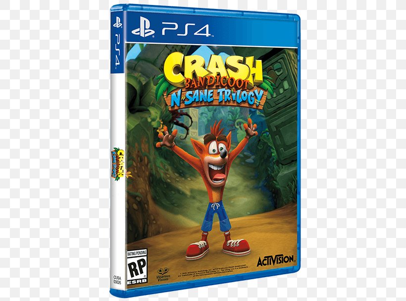 Crash Bandicoot N. Sane Trilogy PlayStation 4 Video Game, PNG, 438x607px, Crash Bandicoot N Sane Trilogy, Action Figure, Activision, Activision Blizzard, Crash Bandicoot Download Free