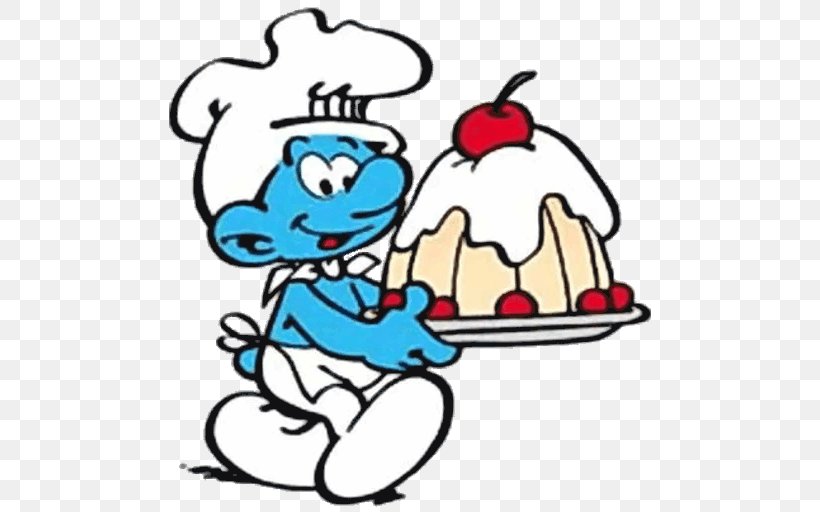 Greedy Smurf Chef Smurf Baker Smurf Papa Smurf Gargamel, PNG, 512x512px, Greedy Smurf, Art, Artwork, Baby Smurf, Baker Smurf Download Free