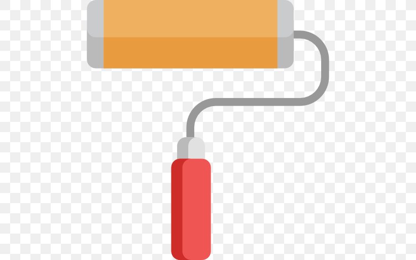 Paint Rollers Rectangle, PNG, 512x512px, Paint Rollers, Orange, Paint, Paint Roller, Rectangle Download Free
