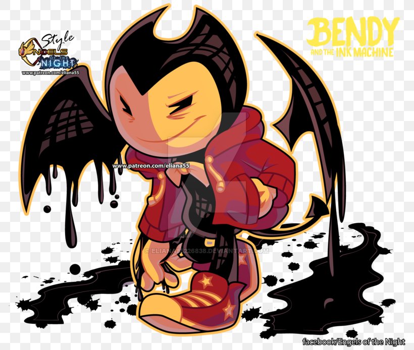 Bendy And The Ink Machine Drawing Demon DeviantArt, PNG, 800x694px, Bendy And The Ink Machine, Art, Cartoon, Demon, Deviantart Download Free