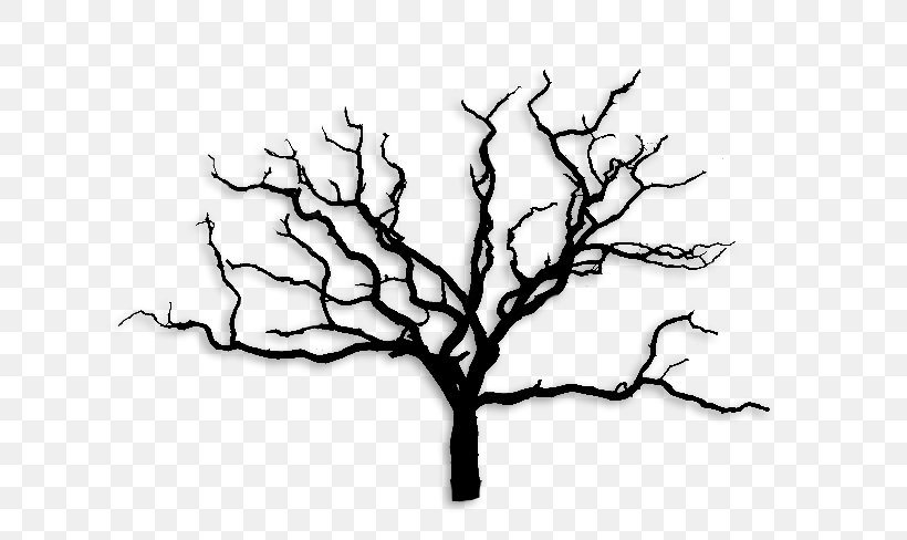Tree Wall Decal Branch, PNG, 650x488px, Tree, Artwork, Black And White, Branch, Decal Download Free