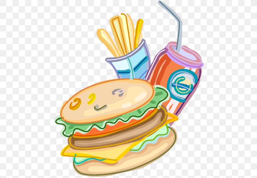 Junk Food Cartoon, PNG, 488x567px, Junk Food, American Food, Cheeseburger,  Dish, Eating Download Free