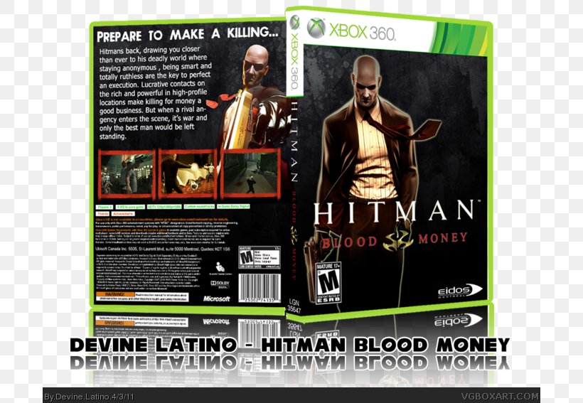 Xbox 360 Hitman: Blood Money Hitman: Enemy Within Advertising, PNG, 700x567px, Xbox 360, Advertising, Brand, Electronic Device, Film Download Free