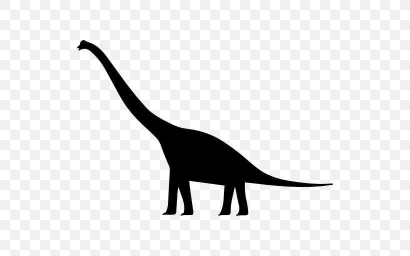 Brachiosaurus Tyrannosaurus Dinosaur Size Brontosaurus, PNG, 512x512px, Brachiosaurus, Apatosaurus, Black And White, Brontosaurus, Carnivoran Download Free