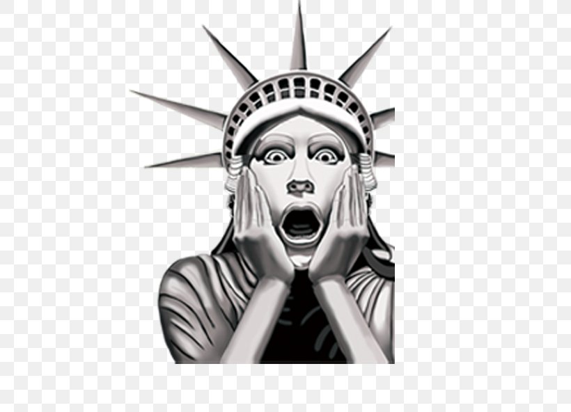 Statue Of Liberty Laptop, PNG, 800x592px, Statue Of Liberty, Black And White, Brand, Head, Laptop Download Free