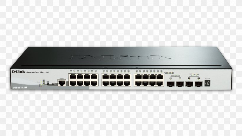 10 Gigabit Ethernet Stackable Switch Small Form-factor Pluggable Transceiver Network Switch, PNG, 1664x936px, 10 Gigabit Ethernet, Audio Receiver, Dlink, Electronic Device, Electronics Accessory Download Free