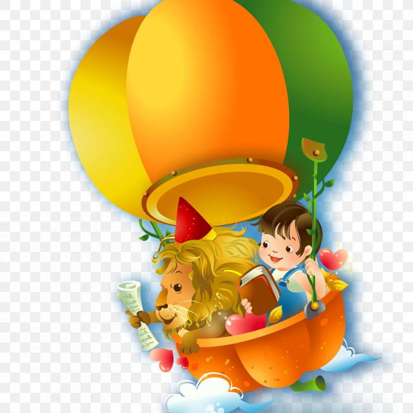 Flight Hot Air Balloon Drawing Cartoon, PNG, 1000x1000px, Flight, Aerostat, Air, Animation, Art Download Free