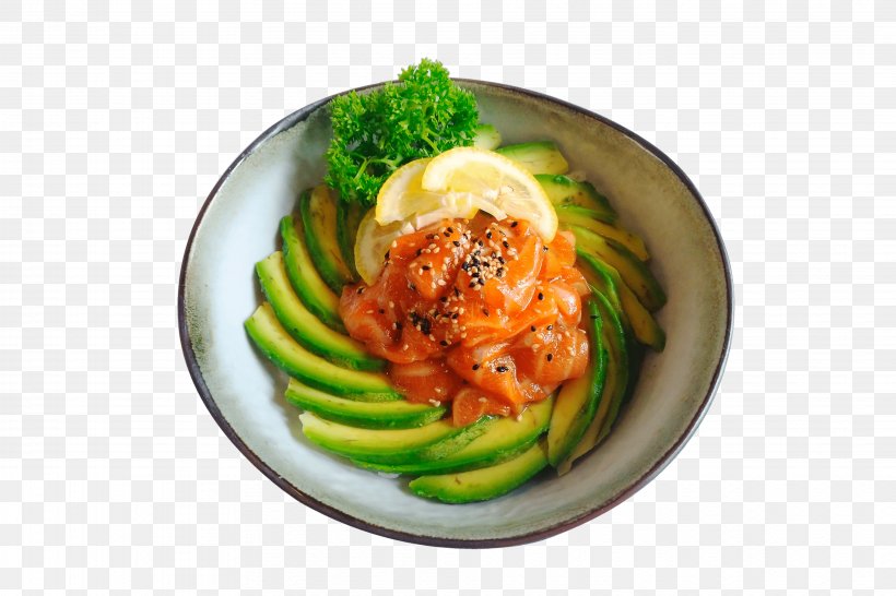 Salmon Tartare Sushi Sashimi Vegetarian Cuisine Chirashizushi, PNG, 3861x2574px, Salmon Tartare, Appetizer, Asian Food, Chirashizushi, Cuisine Download Free