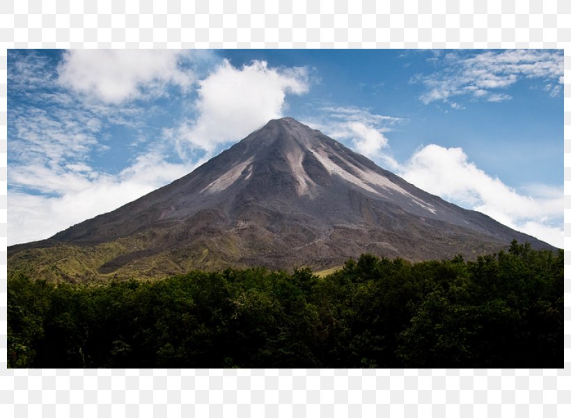 Arenal Volcano Miravalles Volcano La Fortuna, San Carlos Stratovolcano Volcán Tenorio, PNG, 800x600px, Arenal Volcano, Cloud, Costa Rica, Elevation, Extinct Volcano Download Free