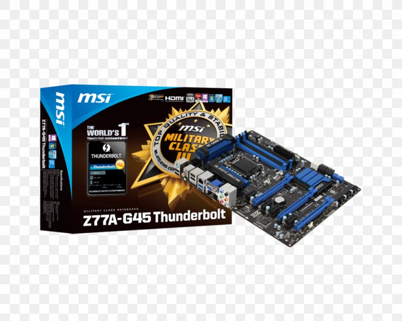 Intel For Msi Ms-7752 Laptop Motherboard Z77A-G45 Ver:1.1 Skt 1155 Ddr3 100% Thunderbolt LGA 1155, PNG, 1024x819px, Intel, Atx, Celeron, Computer Component, Cpu Socket Download Free