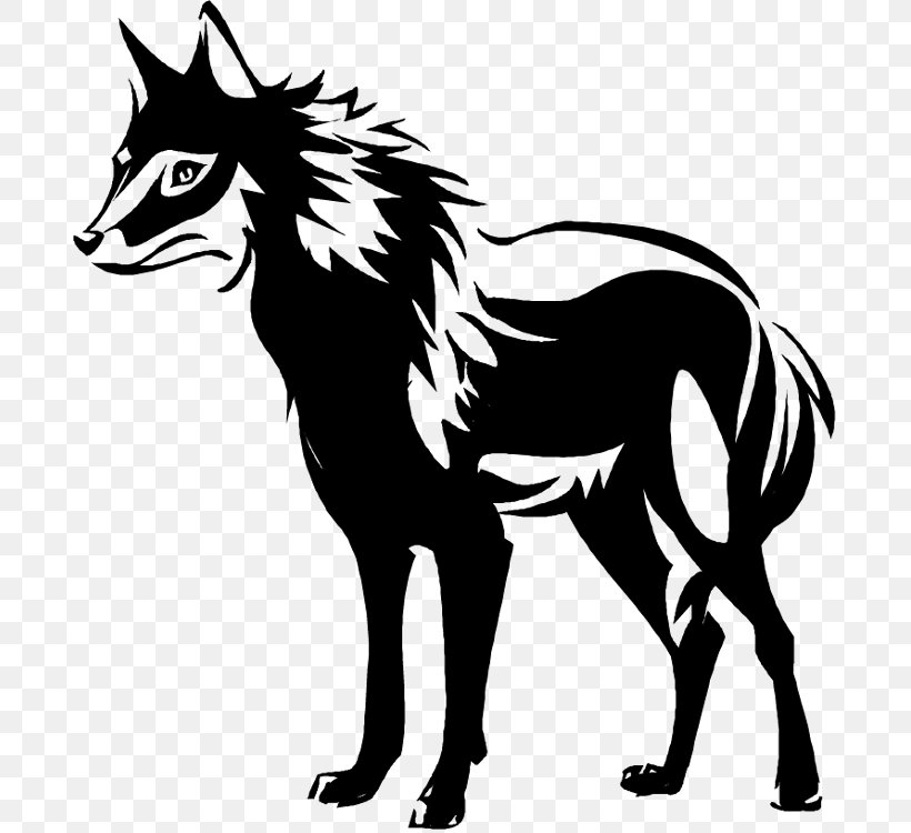 Mustang Donkey Dog Pack Animal Mammal, PNG, 688x750px, Mustang, Animal Figure, Black, Blackandwhite, Canidae Download Free