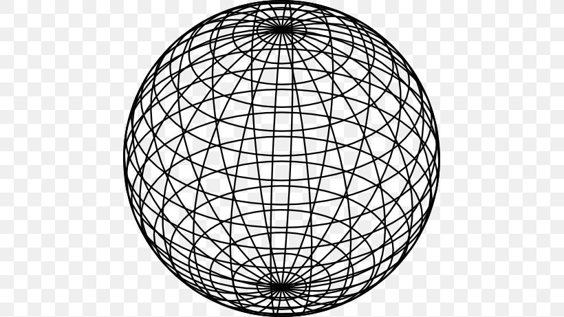 Website Wireframe Wire-frame Model Sphere Clip Art, PNG, 461x461px, Website Wireframe, Area, Black And White, Diagram, Geometric Shape Download Free