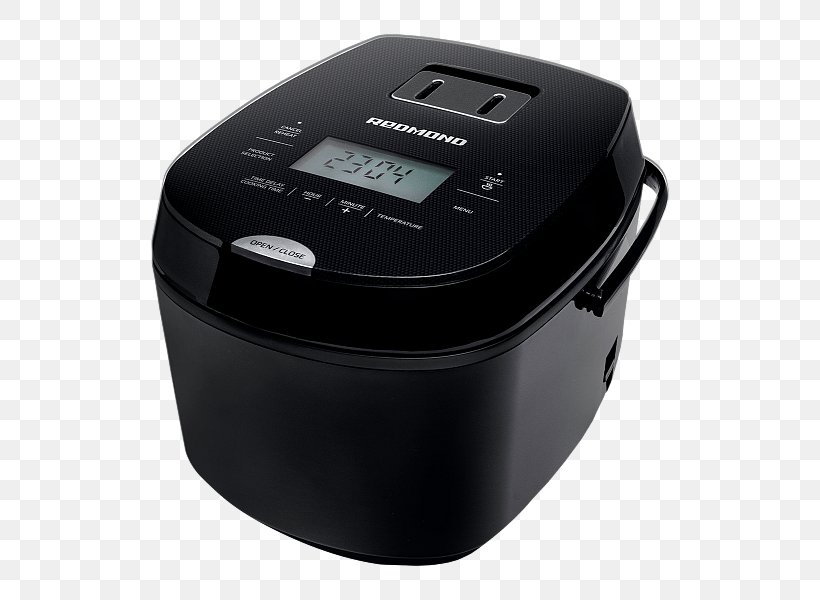 Rice Cookers Multicooker Product Design Redmond Dough, PNG, 586x600px, Rice Cookers, Apparaat, Black, Dough, Electronics Download Free