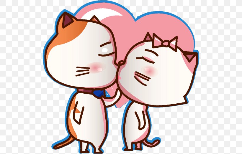 Cat Love Wedding Hug Family, PNG, 532x523px, Watercolor, Cartoon ...