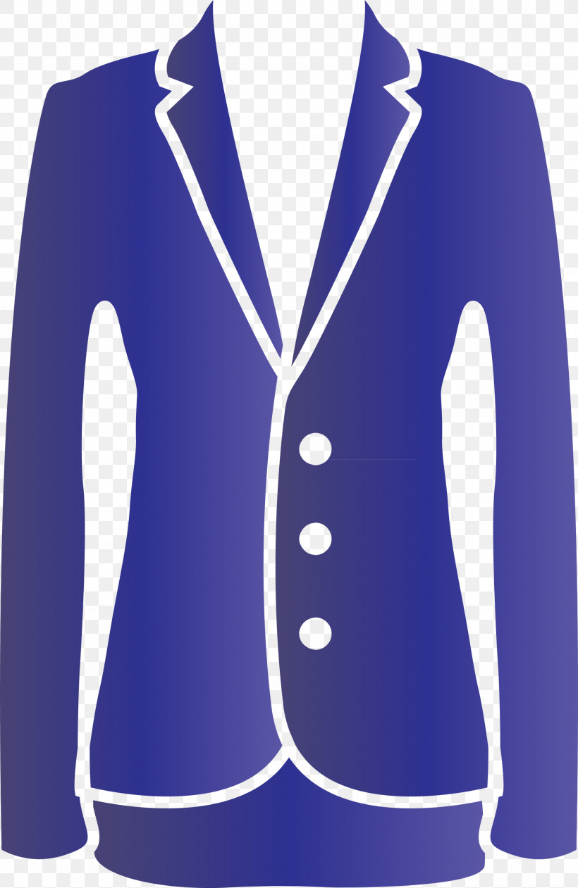 Clothing Outerwear Jacket Blue Cobalt Blue, PNG, 1950x3000px, Clothing, Blazer, Blue, Button, Cardigan Download Free