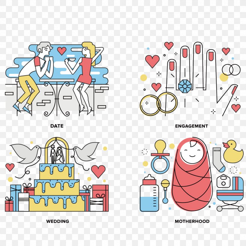 Line Illustration, PNG, 1500x1500px, Wedding, Area, Art, Bride, Bridegroom Download Free