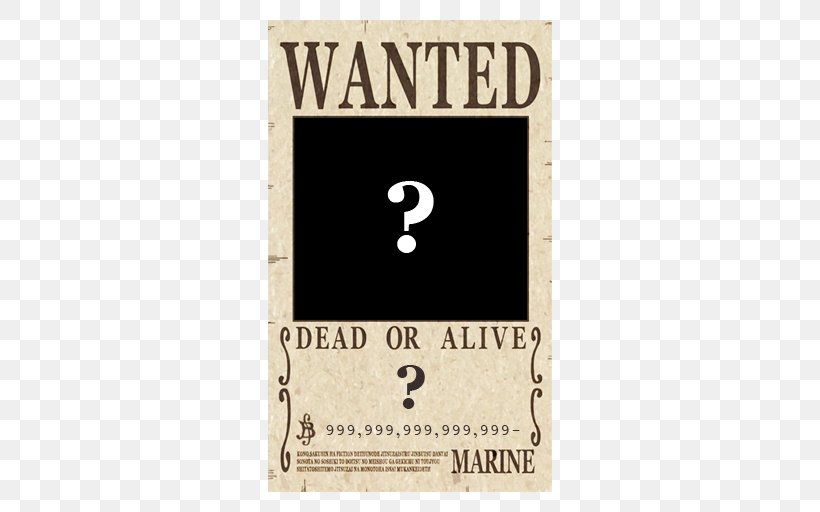 Monkey D. Luffy Wanted! Gol D. Roger Brook Wanted Poster, PNG, 512x512px, Watercolor, Cartoon, Flower, Frame, Heart Download Free