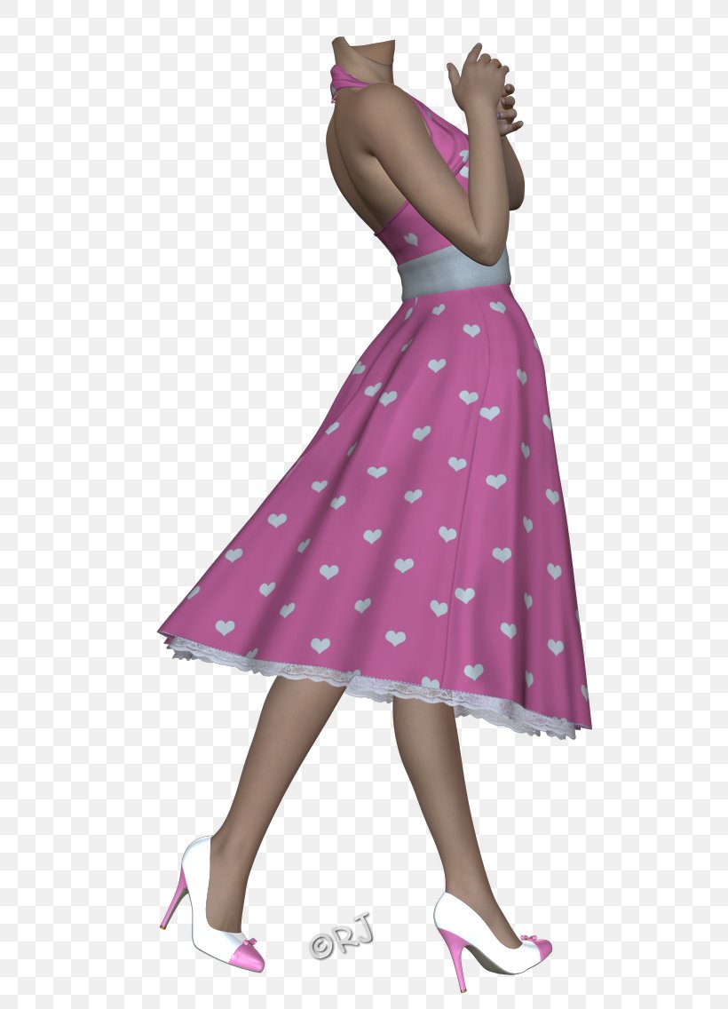 Polka Dot Cocktail Dress Shoulder, PNG, 556x1136px, Watercolor, Cartoon, Flower, Frame, Heart Download Free