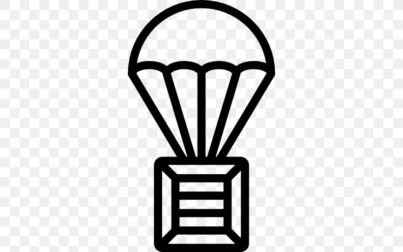 Parachute Mover Business Parachuting, PNG, 512x512px, Parachute, Aviation, Black And White, Business, Computer Software Download Free