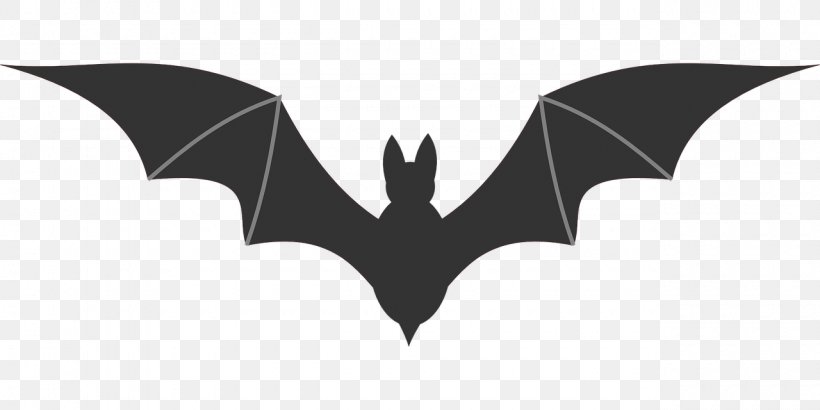 Bat Clip Art, PNG, 1280x640px, Bat, Black, Black And White, Drawing, Fictional Character Download Free