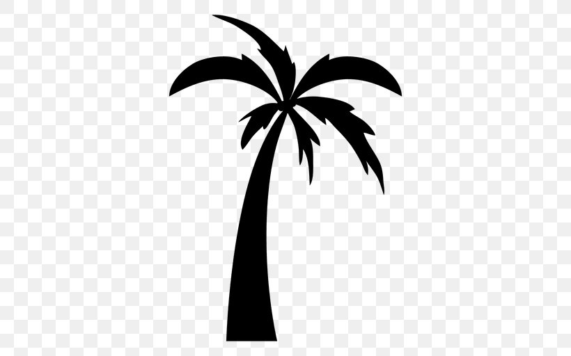 Drawing Arecaceae Tree, PNG, 512x512px, Drawing, Arecaceae, Arecales, Black And White, Branch Download Free