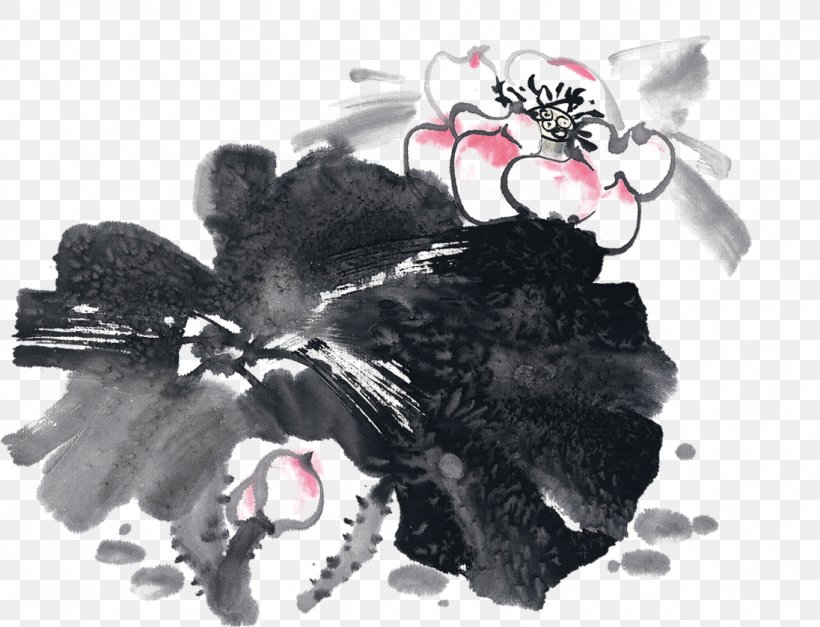 Ink Wash Painting Chinese Painting Summer, PNG, 1096x839px, Ink Wash Painting, Art, Black, Black And White, Calligraphy Download Free
