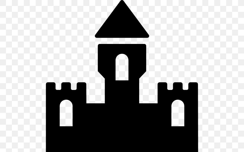 Brand Silhouette Black And White, PNG, 512x512px, Castle, Black, Black And White, Brand, Building Download Free