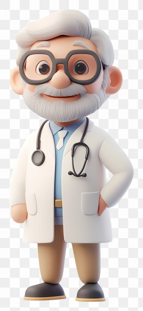 3d Doctor - Cartoon Doctor Character PNG