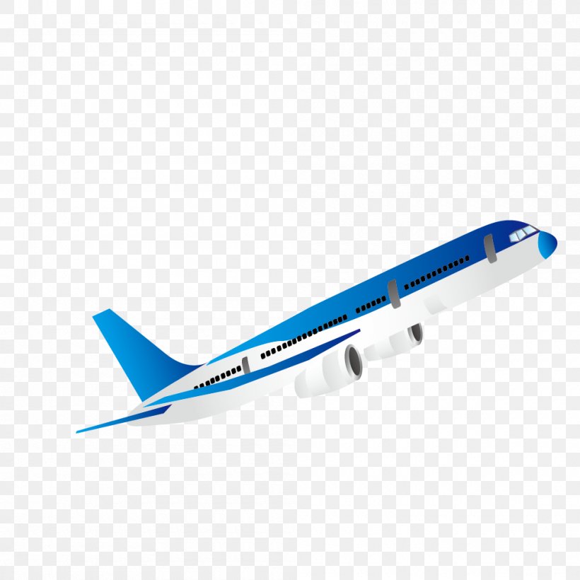 Airplane Aircraft Blue, PNG, 1000x1000px, Airplane, Aerospace Engineering, Air Travel, Aircraft, Airline Download Free