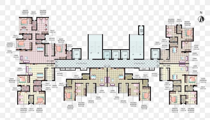 Mahavir Universe Bhandup Floor Plan House Apartment, PNG, 1433x819px, Mahavir Universe, Apartment, Architectural Engineering, Area, Bhandup Download Free