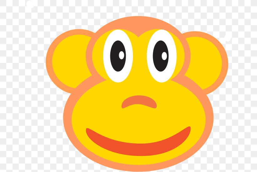 Smiley Monkey Clip Art, PNG, 654x547px, Smiley, Emoticon, Monkey, Smile, Snout Download Free