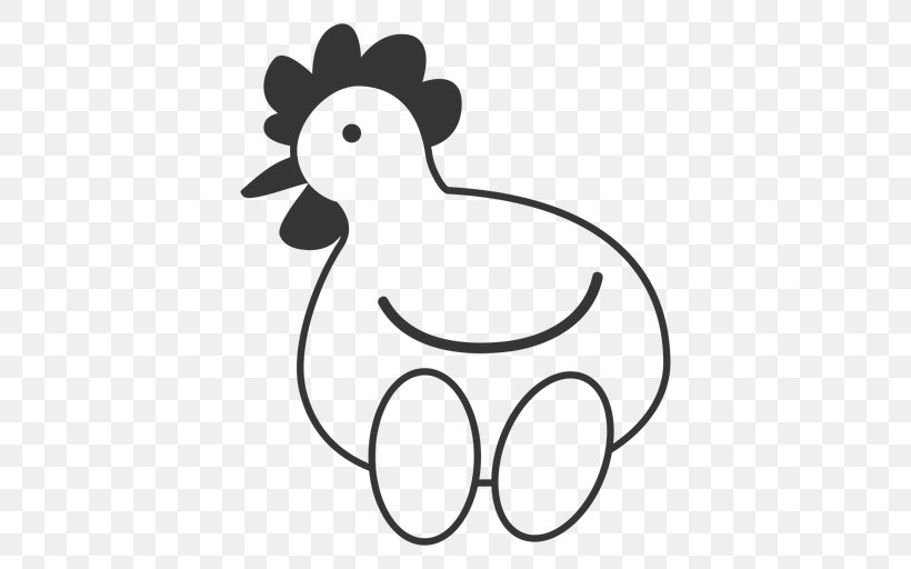 Chicken Vector Svg, PNG, 512x512px, Chicken, Animal Figure, Animation, Blackandwhite, Cartoon Download Free