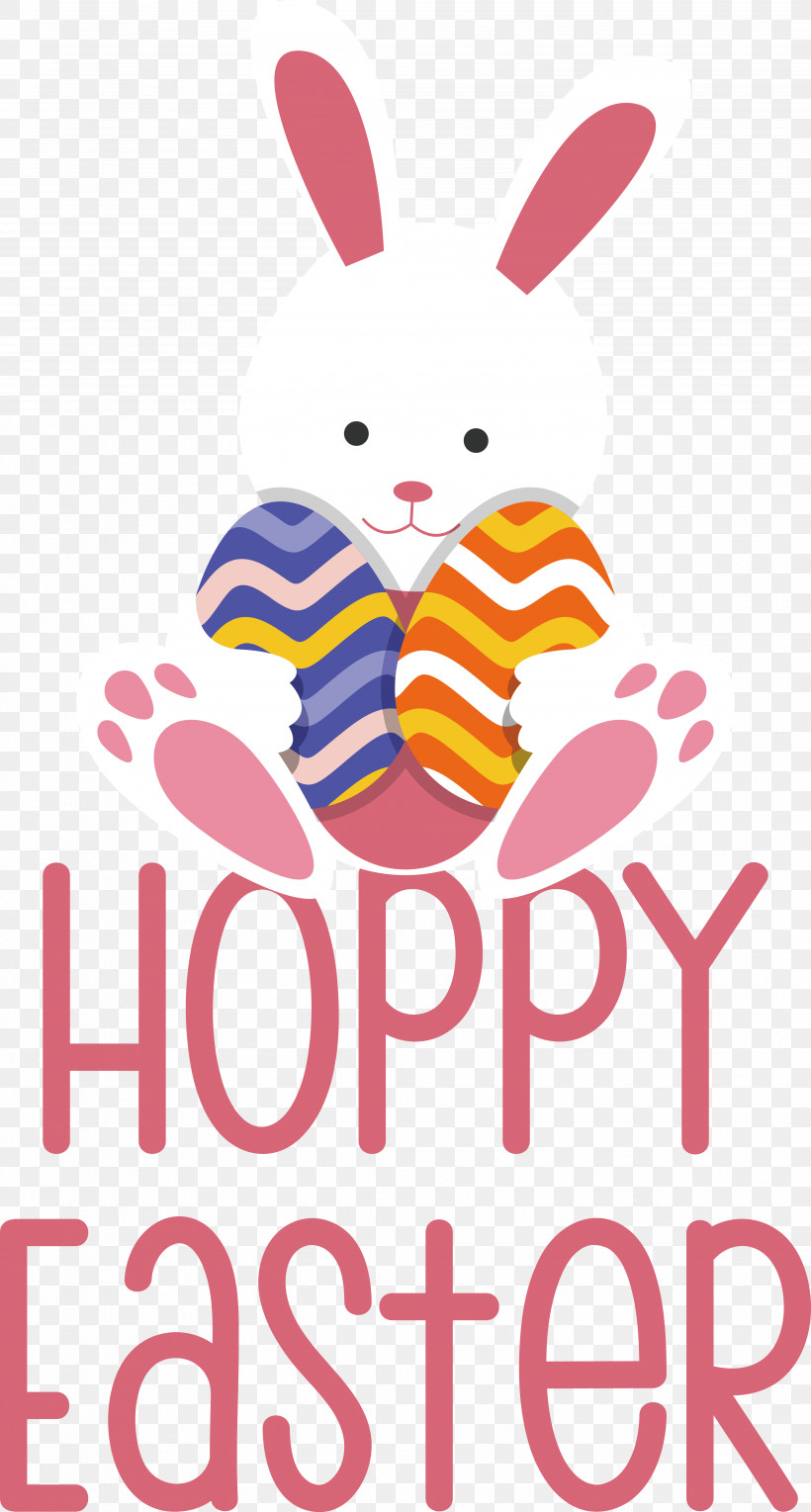 Easter Bunny, PNG, 3963x7392px, Easter Bunny, Line, Pink M, Rabbit, Text Download Free