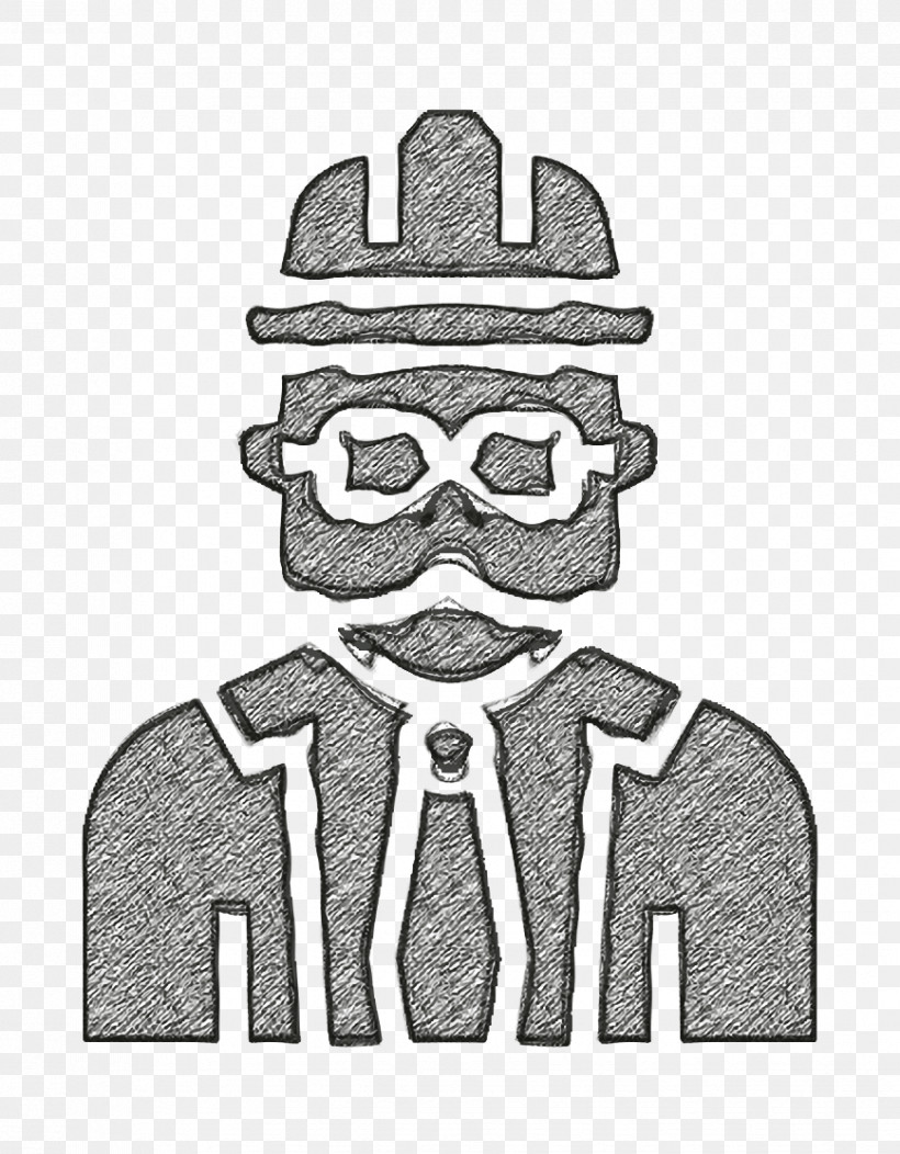 Jobs And Occupations Icon Foreman Icon, PNG, 868x1114px, Jobs And Occupations Icon, Blackandwhite, Bow Tie, Cartoon, Drawing Download Free