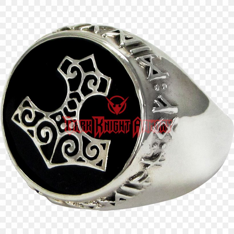 Ring Mjölnir Runes Thor Norse Mythology, PNG, 850x850px, Ring, Aasainusko, Brand, Fashion Accessory, Futhark Download Free