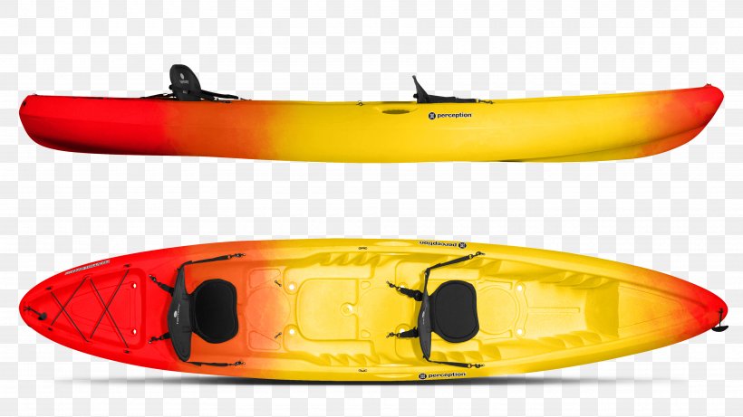 Sea Kayak Perception Rambler 13.5 T Sit-on-top Perception Pescador 13.0 T, PNG, 3640x2050px, Kayak, Boat, Boating, Orange, Paddling Download Free