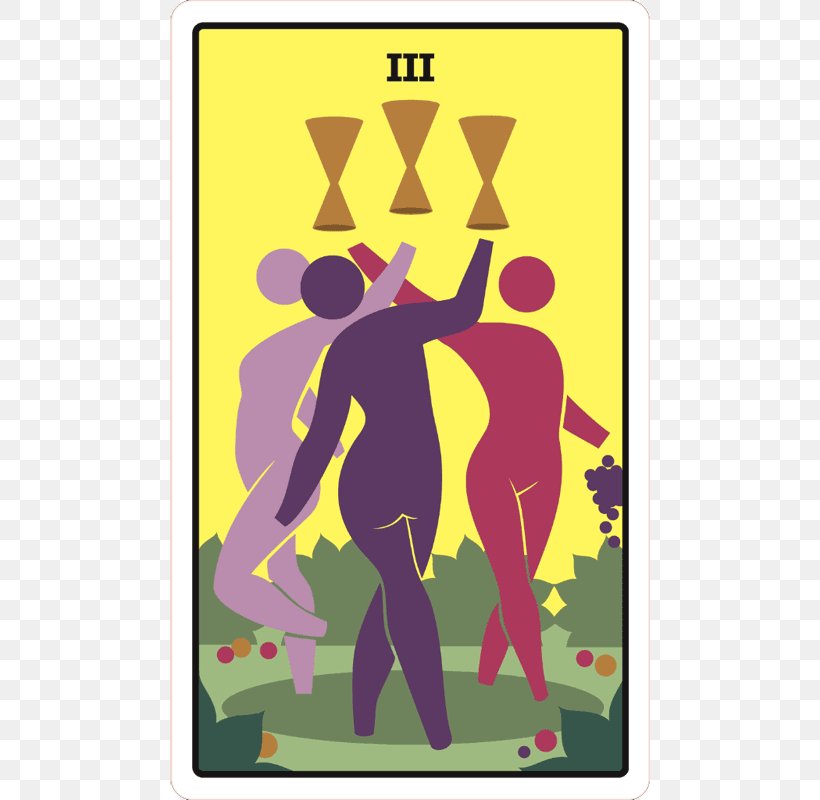 Tarot Suit Of Cups Three Of Cups Playing Card, PNG, 600x800px, Tarot, Area, Art, Cup, Emotion Download Free