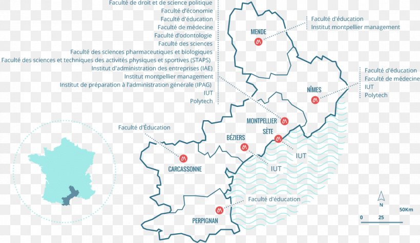 University Of Montpellier École Polytechnique Universitaire De Montpellier Faculté De Pharmacie De Montpellier Faculty Of Law And Political Science, PNG, 1164x675px, University Of Montpellier, Area, Diagram, Faculty, Map Download Free