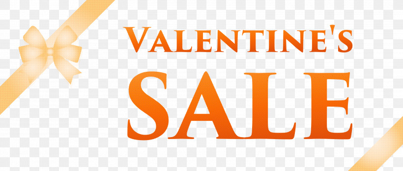 Valentines Sale Sale Banner Sale Design, PNG, 3000x1275px, Valentines Sale, Logo, Orange, Sale Banner, Sale Design Download Free