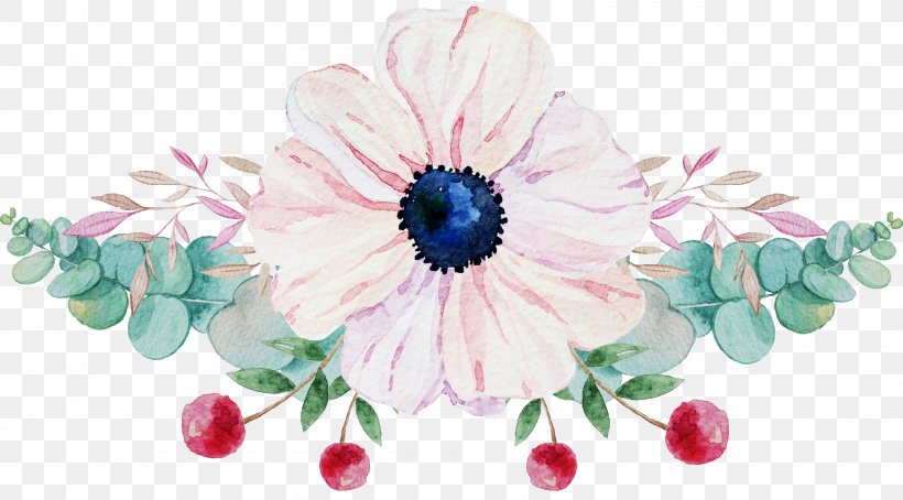 Watercolor Painting Image Clip Art, PNG, 3400x1886px, Watercolor Painting, Anemone, Art, Chinese Painting, Cut Flowers Download Free